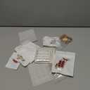 Suncalla 54 Pcs DIY Charms Set for Trucker Hats, DIY Hat Accessories Rhinestones Jewelry Brooches Charms Safety Pin for Junk Socks & Shoes(Red,Cute)