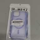 Magnetic for iPhone 15 Case & iPhone 14 Case, [Compatible with MagSafe] [Military Grade Drop Protection] Translucent Matte Shockproof Anti-Scratch Phone Cover, Blue Purple