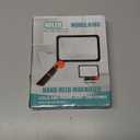 Large Magnifying Glass with Light, Full Page Magnifier 48LED Cold & Warm Light with 3 Modes, Folding Handheld Illuminated Lighted Magnifier for Seniors Low Vision Reading Inspection (Orange)