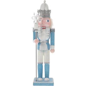 Blue Nutcracker Figure 12 Inch Christmas Nutcracker Ornaments Traditional Wooden Nutcracker for Festival Party Decorations (King)