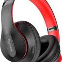 Wireless Bluetooth Headphones Over Ear 65H Playtime HiFi Stereo Headset with Microphone and 6EQ Modes Foldable Bluetooth V5.3 Headphones for Travel Smartphone Computer Laptop Rose Gold