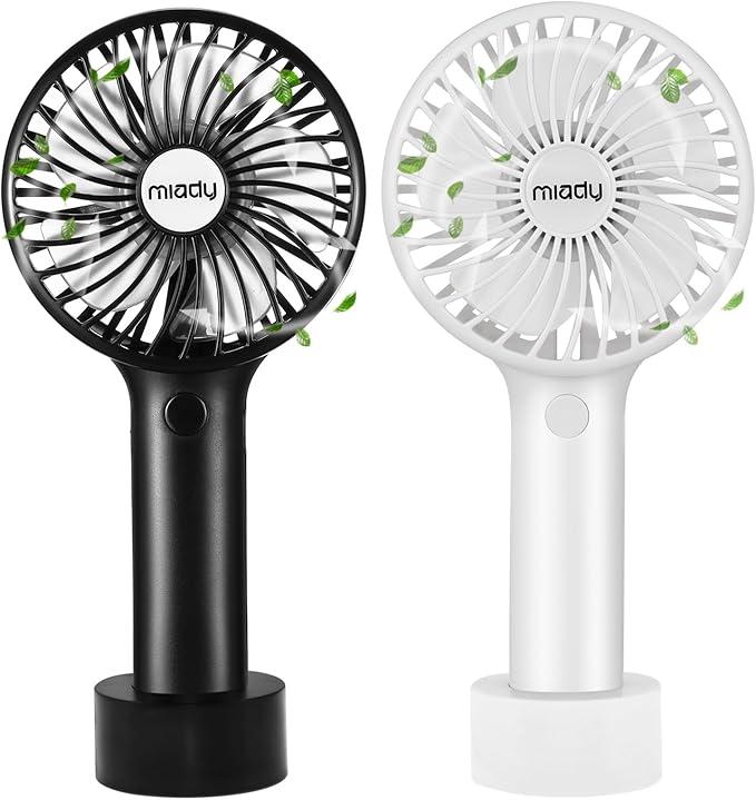1-Pack Upgraded 5000mAh Portable Handheld Fan 3 Speed Mini USB Strong Wind 7-20 Hours Runtime Personal Electric for Travel Office Outdoor