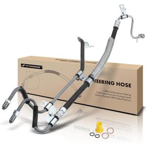 A-Premium Power Steering Pressure & Return Hoses Line Assembly Compatible with Toyota Camry 2007-2009, Avalon 2005-2007 & Lexus Es350 2007-2012, 3.5L, with O-ring, Pump To Gear and Gear to Pipe