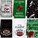 6 Pcs Football Kitchen Towels Decorative Football Dish Hand Towels Sports Theme Absorbent Dish Cloths Tea Washcloths for Bathroom Gift, 15.75 x 23.62 Inch