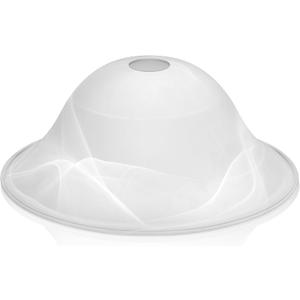 Huquary Lamp Glass Shades for Floor Lamp Elegant Cover Light Fixture Shade Light Fixture Replacement(12.2 x 4.92 x 1.65 Inch,Stylish White)