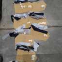 pinkblume 1st Birthday Burlap Photo Banner Garland Handmade Felt from Newborn to 12 Months with Dusty Blue Gray Ribbon for Baby Boy Girl Monthly Milestones First Birthday Party Decoration Supplies