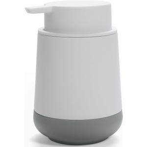 Silicone Boot White Hand Soap Dispenser for Bathroom,Refillable Dish soap Dispenser for Kitchen with Easy-to-Press Pump (White Liquid)