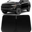 Windshield Sun Shade for Jeep Compass 2017-2023, Car Front Window Sunshade with 240T Sun Visor Protector Blocks UV Rays Heat Sun Shield Accessories