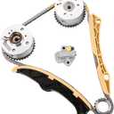 24321-2B620 Timing Chain Kit w/VVT Sprocket Fits for Hyundai Accent Elantra Kona Sonata Tucson Optima, for Kia Rio Forte5 Soul Optima G4FJ G4FD 243502B600 243702B610 1.6L Timing Chain Kit