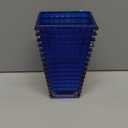 MCMCNCUIU Crystal Vase, Large Crystal Vases for Flowers, Blue Large Flower Vase, Modern Glass Vases for Living Room, Bedroom, Kitchen, Dining Table, Mantle, Wedding, 9 Inches