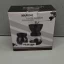 Manual Coffee Grinder, Burr Coffee Grinder for Home Use, Coffee Bean Grinder for Espresso, French Press, Cold Brew, Includes 2 Glass Jars (11oz Each) and Brush