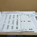 ChooChoo Farmhouse End Table, Rustic Vintage End Side Table with Storage Shelf for Small Spaces, Nightstand Sofa Table for Living Room, Bedroom White 2 Pack