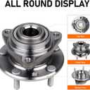 MACEL 513013 Front Wheel Hub Bearing Assembly Fit for Buick Riviera, Cadillac Eldorado, Seville, 84-96 Chevy Corvette Rear, 83-93 S10, 83-91 S10 Blazer Jimmy, 90-91 GMC Jimmy, S15, Oldsmobile Toronado