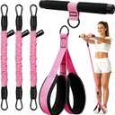 Upgraded Pedal Resistance Band with Handle, Thickened Latex Tubes and Soft Foam Fabric Foot Pedal, Abdomen, Waist,Core/ABS, Arm, Leg,Arms Equipment Gift for Women,Physical Therapy