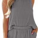 SHEWIN Women's Summer 2 Piece Outfits Shorts Sets Matching Set Loungewear 2026, Small