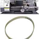 Mini Lathe Belt, 1.5M 70 Teeth Toothed Drive Belt for Mini Wood Lathe, Steel Silicone Replacement for C2, C3 and CJ0618 Lathes