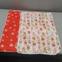 Christmas Gingerbread Kitchen Towels, Ginger Bread Man Red Christmas Dish Tea Towels for Bakery Kitchen, Winter Snowflake Decorative Hand Towel for Bathroom, 16x24 Inch Set of 2