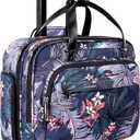 VANKEAN Rolling Laptop Bag Women with Wheels, Fits Up to 15.6 Inch Rolling Briefcase Water Repellent Rolling Computer Bag (Floral)