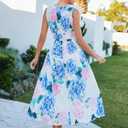 Flessibili Women's Sleeveless Floral Maxi Dress 2026 Sundresses Spring Summer Wedding Guest (S)