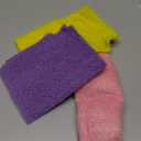 UJFQBH 3 Pieces African Bath Sponge African Net Long Net Bath Sponge Exfoliating Shower Body Scrubber Back Scrubber Skin Smoother,Great for Daily Use (Pink,Yellow,Purple)