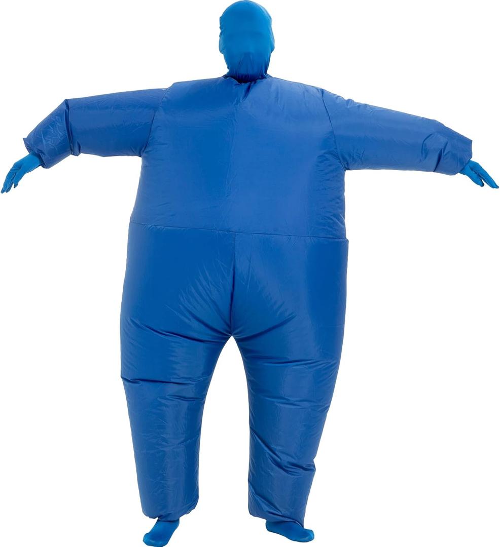 Inflatable Costume Adult,Blow Up Masquerade Jumpsuit,Full Body Party Suit,Halloween Costumes for Men Women (Blue)