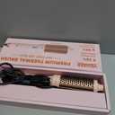 Thermal Brush for Blowout Look, 360 Airflow Heated Round Brush with 2 Negative Ions Release for Less Frizzy, 1.5 Inch Dual Voltage Heated Curling Brush for Travel, Dual PTC Technology, Pink