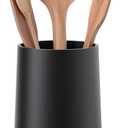 Utensil Holder  7" Tall x 5.2" Diameter Kitchen Utensil Organizer for Countertop (Matte Black, 1 Pack)