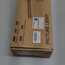 Wireless Picture Lights Battery Operated, Motion Sensor Black Art Lights Motion Activated Gallery Lighting Auto-Off Painting Lights for Portraits 16 Inch 3W Warm White