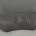 Lumbar Support Pillow for Office Chair, Memory Foam Lumbar Pillow for Lower Back Pain Relief (Grey)