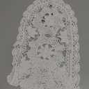 1 Pcs Oval Lace Table Runner Doilies for Furniture Cotton Crochet Lace Table Cloth Cover Dresser Scarves for Bedrooms Floral Tables Scarf Handmade Vintage Placemats (White, 12X24 Inch)