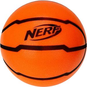 Nerf Quietcourt Silent Foam Basketball - Mini or Official Size Silent Dribbling Foam Basketball - Never Goes Flat - 7" or 29.5" - Orange