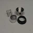 Normcore 58mm to 49mm Step-Down Portafilter Basket Kit  0.18mm Holes  Fits 58 mm Bottomless Portafilters  Includes 49mm Funnel, 0.8mm Puck Screen, 200 Papers