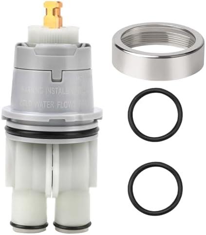 RP46074 Delta Shower Cartridge Replacement for Delta 13/14 Series Single Handle Bath Tub Shower Faucet Universal Delta Shower Valve Cartridge Replacement Parts Repair Kit with RP22734 Bonnet Nut