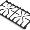 WB31X27151 Stove Grate Replacement Parts for GE Stove Parts 19.6 x 10'' WB31X24736 Burner Side Grate General Electric Gas Range Parts Stove Surface Burner Grate GE Gas Cooktop Cast Iron Rack 1 Pack