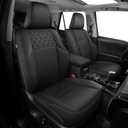 Seat Covers for Toyota 4Runner 2011-2024, Faux Leather Car Seat Cover Full Set, 2-Row-Only for 5 Seats Version-Black