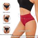 5 Pack Soft Full Briefs Mid Waist Underwear For Women Breathable Tagless Ladies Full Coverage Panties Cheeky Briefs (Large-X-Large, Multicolour)