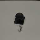 Kwikset Maven Dummy Door Knob, Single Sided Handle for Closets, French Double Doors, and Pantry, Matte Black Non-Turning Square Interior Push/Pull Door Knob, with Microban Protection (1 Pack)