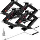 Kohree 9500 lbs RV Stabilizer Jacks 24", Leveling Scissor Jacks for Travel Trailer, Set of 4, Heavy Duty Camper Stabilizer Jacks Kit with Anti-Slip Handle and Drill Socket, Easy to Install