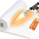 High-Temperature 2400F Ceramic Fiber Insulation Blanket 39.4"24"0.8"(Thick) - Fireproof & Heat Resistant for Dishwashers, Wood Stoves, Kilns, Forges, Furnaces, Fireplaces, Foundries, Pizza Ovens