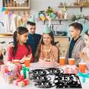 40Pcs 13th Birthday Party Decorations Plates Disposable Tableware Include Plates and Napkins For 20 Guests 13th Birthday Decorations for Boys Girls (White and Black 7)