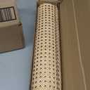 Natural Width Rattan, 16"x80" Cane Webbing Roll, Woven Cane Mesh Net, Natural Vine Wicker Cane Webbing Rattan Sheets for Chair Cabinet Ceiling Bed Furniture