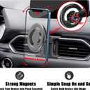 Car Phone Holder, Air Vent Phone Holder, Car Mount for Mazda CX5 2017-2025, Magsafe Magnetic Navigation Stand Fit for iPhone 17 16 15 14 13 12 Pro Max Plus Mini, Magsafe Case, All Phones