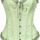 SZIVYSHI Corset Tops for Women, Bustier Shapewear Lingerie, Lace Waist Push Up Bodysuit, Size XL