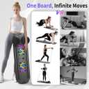 Pilates Board, Foldable Pilates Reformer Set for Home Workout with Timer, 6-in-1 Multifunctional Portable Reformer Pilates Machine at Home Pilates Equipment for Fitness, Exercise, Abs, Core Training