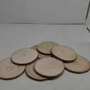 Wood Slices10-11Inch Wood Rounds 8 Pcs Unfinished Wood Slices for Centerpieces, Natural Wood Slices/Cookies, Slabs for Crafts, Wedding Centerpieces for Tables,Party,Christmas, Home Decor