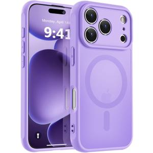 MOCCA Magnetic for iPhone 17 Pro Case, (Compatible with Magsafe) (16FT Military Grade Protection) Full Camera Protection Anti-Fingerprint Slim Translucent Matte Phone Cover 6.3",Light Purple