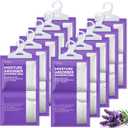 CLEVAST Moisture Absorbers Packets 10 Pack, Dehumidifier Bags for Closet, Scented Hanging Humidity Absorber in Wardrobes, Bedrooms, Bathrooms (Lavender)