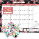 Lateefah Desk Calendar 2025, Large 22'' x 17'' Desk Calendar 2025-2026, 18 Month Desktop Calendars for Home & Office, Use July 2025 to Dece 2026