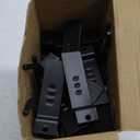 Ferraycle Slatwall Hooks 24 Pcs 4/6/8 Inch Slatwall Accessories Slat Wall Shelf Brackets Slat Wall Hanging Panel Hook Heavy Duty Pegboard Gridwall Display(Black)