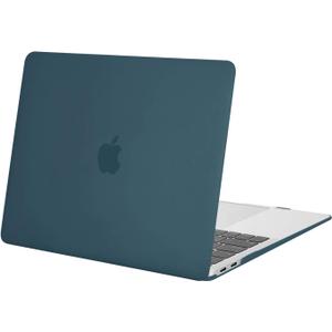 MOSISO Compatible with MacBook Air 13 inch Case 2022 2021 2020 2019 2018 Release A2337 M1 A2179 A1932 Touch ID, Plastic Hard Shell Cover Compatible with MacBook Air 13.3 inch Case, Deep Teal